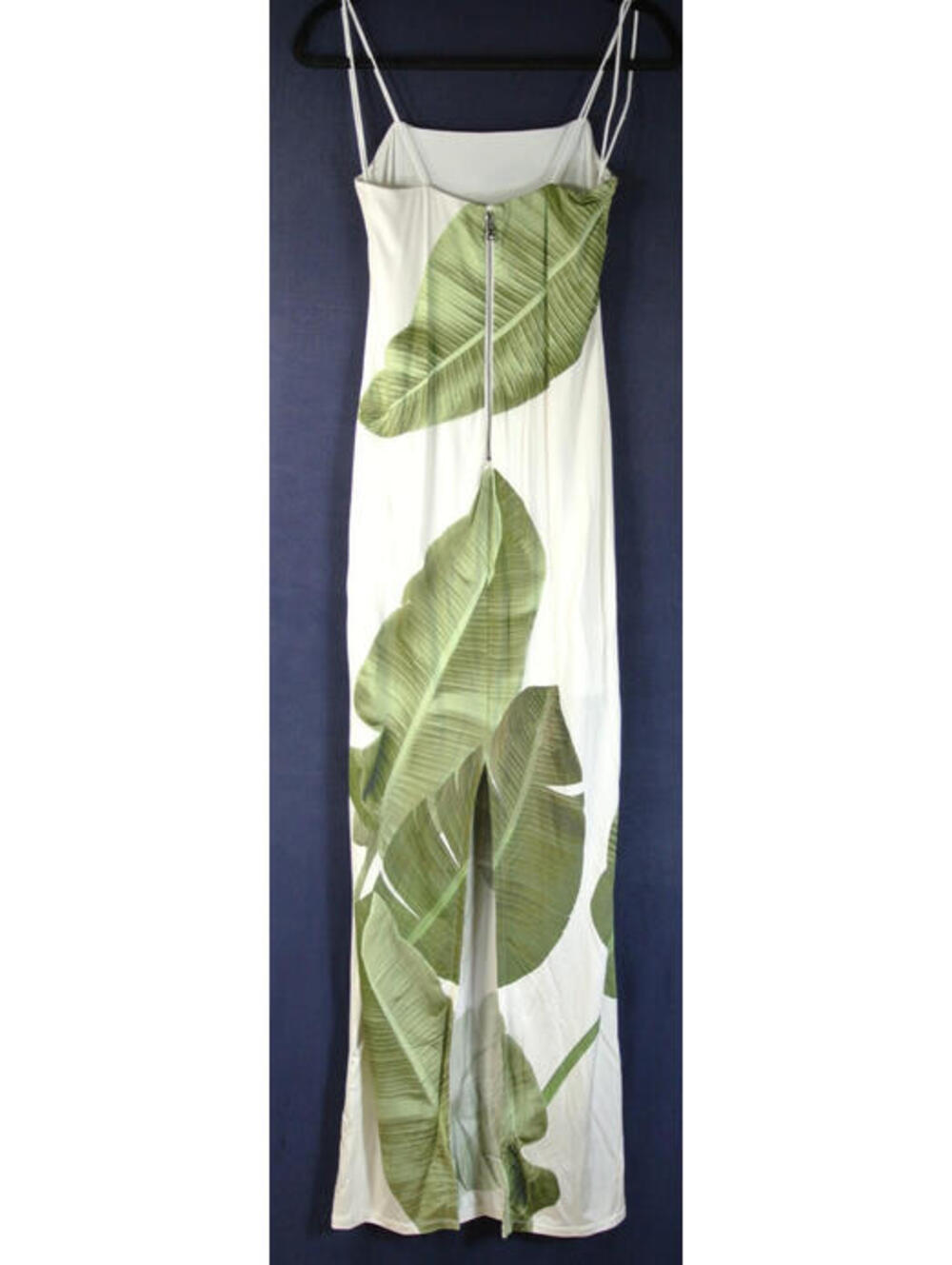 NEW,  Alice + Olivia Fifi Leaf Maxi Dress in Jungle Palm Off White Sz 8 #MD1766 - Picture 6 of 9